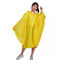 De Weerspiegelende Regen Poncho Yellow Waterproof Adult Raincoat van de douanedruk