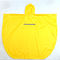 De Weerspiegelende Regen Poncho Yellow Waterproof Adult Raincoat van de douanedruk