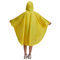 Poncho van de de Polyester Waterdichte Regen van de douane de Gele Regenjas Opnieuw te gebruiken